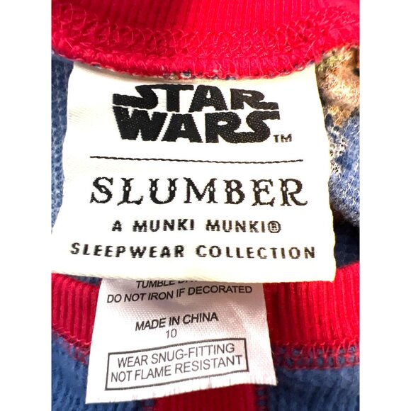 Munki Munki X Star Wars Christmas Chewbacca Fitted One-piece Pajamas Size 10 - Picture 2 of 4